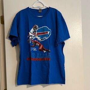 Blue Buffalo Bills Jumping Josh Allen Short Sleeve Tee